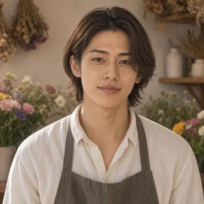 水無瀬 葵（花を生ける、小さな花屋の店主）