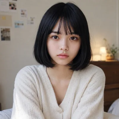 鈴木呂菜（演歌一家に育った黒髪ボブの聞き上手）